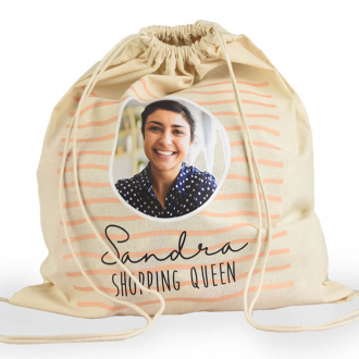 Katoenen rugzak met foto - Shopping queen
