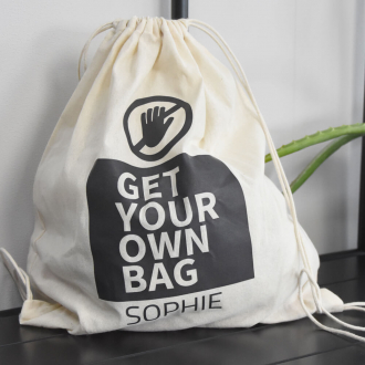 Katoenen rugzak met graphic - Get your own bag