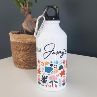 Metalen bidon met graphic