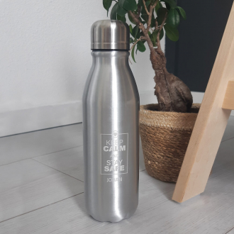 Waterfles 550ML met gravure - Keep calm