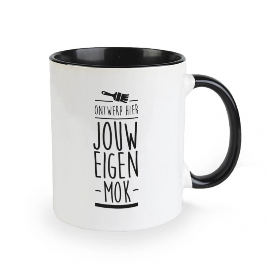 Gekleurde mok eigen design