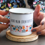 Emaille mok met graphic