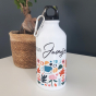 Metalen bidon met graphic