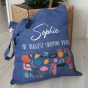 Gerecyclede katoenen tas met graphic - Creatief