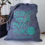 Gerecyclede katoenen tas met graphic - Bring your own bag