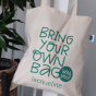 Fairtrade katoenen tas met graphic - Bring your own bag