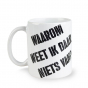 Witte mok met tekst