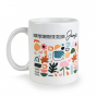 Witte mok met graphic - Creatief